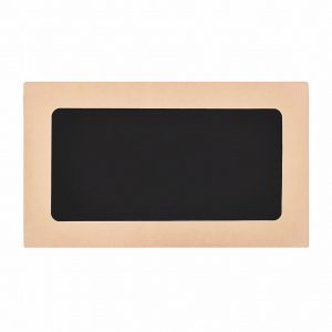 Коробка с окном 120х200х40 мм, 1000 мл, черный внутри