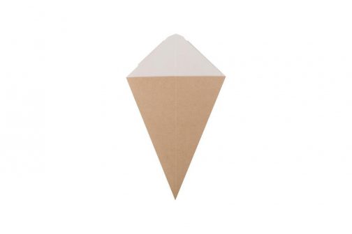 Упаковка для картофеля фри конусная OSQ CONE L с отделением под соус — изображение 3