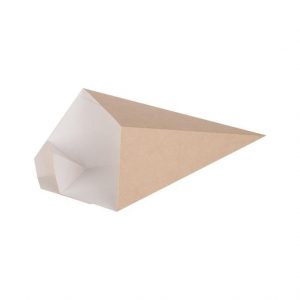 Упаковка для картофеля фри конусная OSQ CONE L с отделением под соус