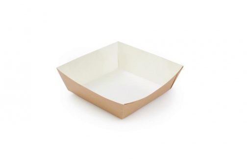Упаковка для картофеля фри OSQ TRAY 550 мл, 139х139х42 мм — изображение 2