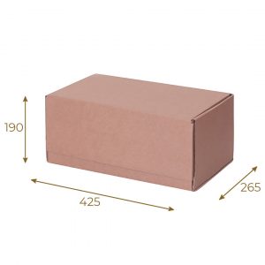 Почтовый короб тип Б, 425х265х190 мм, Т-23 бурый