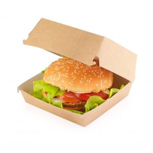 Упаковка OSQ Burger M 108х118х60 мм, Pure Kraft для бургеров